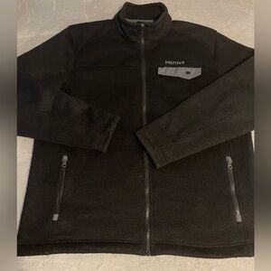 Marmot Poacher Pile Wool Jacket Mens XXL Full Zip Black